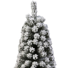 Home Christmas Decoration High Quality Green Leaves with Snow Artificial PVC Christmas Tree